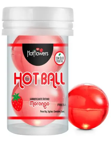Bolas explosivas Hot Ball Lubricante Intimo Hot x2 - Imagen 2